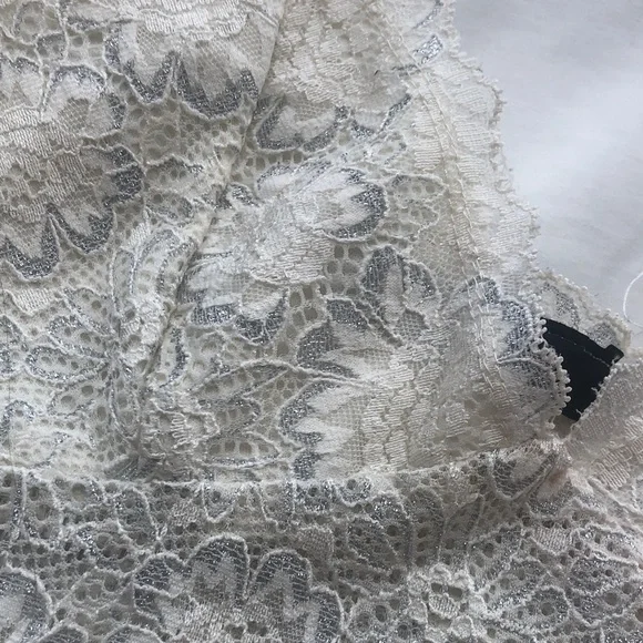 Seduction Lace Sheer Cream Camisole Top - Picture 7 of 8